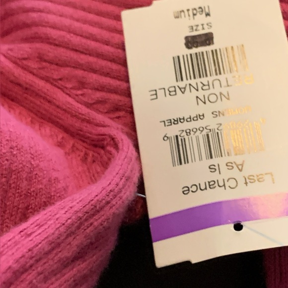 Open Edit Pink Ribbed Sweater size Medium - Picture 7 of 8